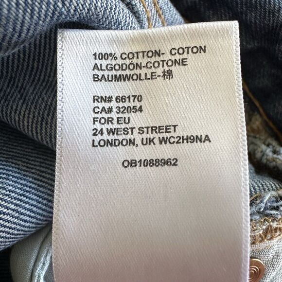 BDG Slim Straight High Waisted Button Fly Raw Hem Jeans Size 29 - Picture 9 of 9